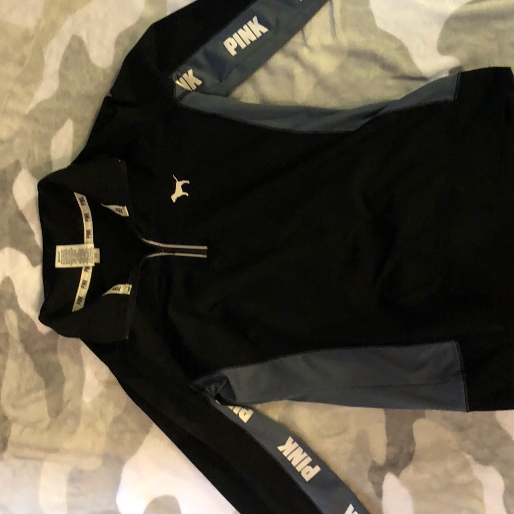 Black, grey sweater